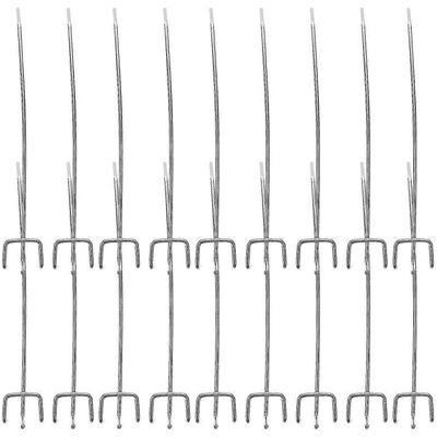 Unbranded 50pcs Shelf Hook Supermarket Shelves Three Foot Hook Hole Board Hook Three Fork Unbranded 50pcs Shelf Hook Supermarket Shelves Three Foot Hook Hole Board Hook Three Fork