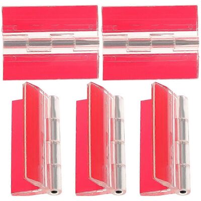 Kricely (As show, One size) 5pcs Self-adhesive Acrylic Hinges Universal Piano Hinges Tra Kricely (As show, One size) 5pcs Self-adhesive Acrylic Hinges Universal Piano Hinges Tra