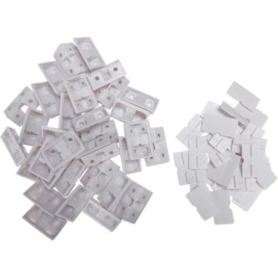 Semoic 30pcs Shelf Cabinet 90 Degree Plastic Corner Braces Angle Brackets White Semoic 30pcs Shelf Cabinet 90 Degree Plastic Corner Braces Angle Brackets White