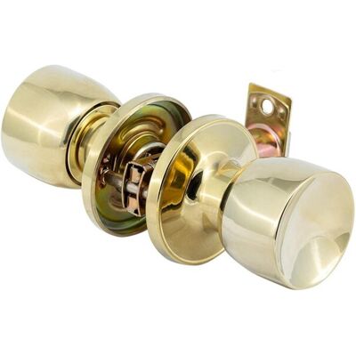 YALE Tulip Design Bathroom Passage Knob Set Brass YKS-PAS-B YALE Tulip Design Bathroom Passage Knob Set Brass YKS-PAS-B