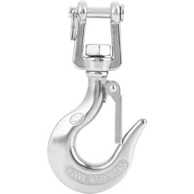 Unbranded 304 Stainless Steel Swivel Lifting Hook with Latch Unbranded 304 Stainless Steel Swivel Lifting Hook with Latch