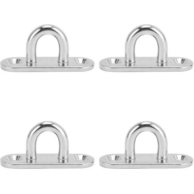 Unbranded 4Pcs Oval Hooks Eyelet 304 Stainless Steel 5mm Unbranded 4Pcs Oval Hooks Eyelet 304 Stainless Steel 5mm