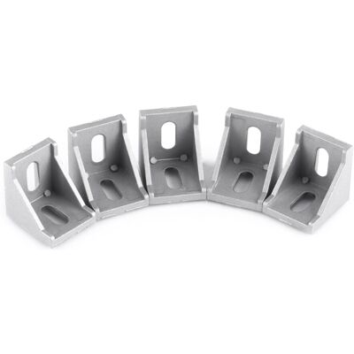 Unbranded 5pcs Aluminum Alloy L Shape Corner Bracket Right Unbranded 5pcs Aluminum Alloy L Shape Corner Bracket Right