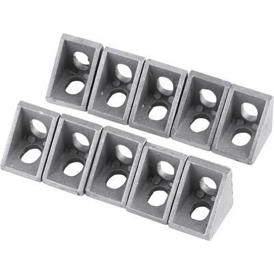 Unbranded 10pcs Aluminum Alloy L Shape Corner Bracket Right Unbranded 10pcs Aluminum Alloy L Shape Corner Bracket Right
