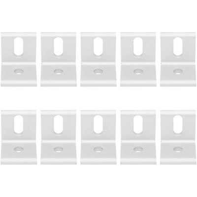 Unbranded 10Pcs Right Angle Corner Bracket 90 Aluminum L Unbranded 10Pcs Right Angle Corner Bracket 90 Aluminum L