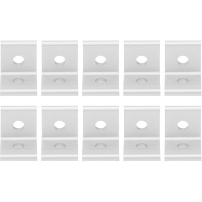 Unbranded 10Pcs Aluminum Angle Corner Bracket Fixed L Shape Unbranded 10Pcs Aluminum Angle Corner Bracket Fixed L Shape