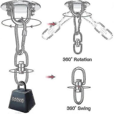 Unbranded Ceiling hook for hanging chair, 360 swivel hook, stainless steel outdoor bracket Unbranded Ceiling hook for hanging chair, 360 swivel hook, stainless steel outdoor bracket