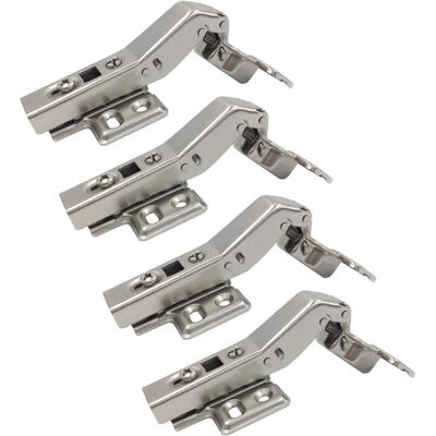Unbranded Soft Close Cabinet Hinges, Durable & Easy To Install, Set Of 4 For Full Overlay Unbranded Soft Close Cabinet Hinges, Durable & Easy To Install, Set Of 4 For Full Overlay