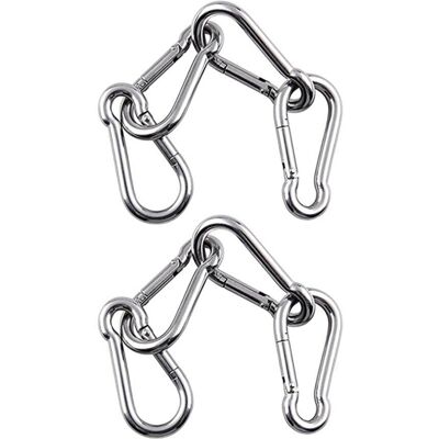 Unbranded 8Pcs M6 Spring Snap Hooks Heavy Duty Stainless Steel 304 Swing Set Accessories F Unbranded 8Pcs M6 Spring Snap Hooks Heavy Duty Stainless Steel 304 Swing Set Accessories F