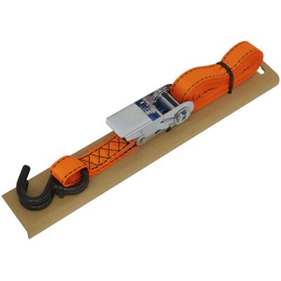 Sealey TD0635S Ratchet Strap Polyester Webbing +Corner Protector 25mm x 5m 600kg Sealey TD0635S Ratchet Strap Polyester Webbing +Corner Protector 25mm x 5m 600kg