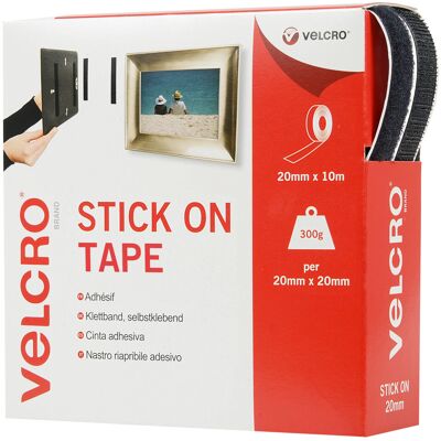 VELCRO Brand, Stick On Tape Cut-to-Length, Strong Hook & Loop Self Adhesive Stic VELCRO Brand, Stick On Tape Cut-to-Length, Strong Hook & Loop Self Adhesive Stic