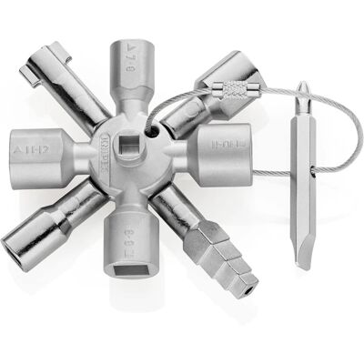 KNIPEX Twinkey Control Cabinet Key, for all Common Locking Systems, 10 Profiles, KNIPEX Twinkey Control Cabinet Key, for all Common Locking Systems, 10 Profiles,