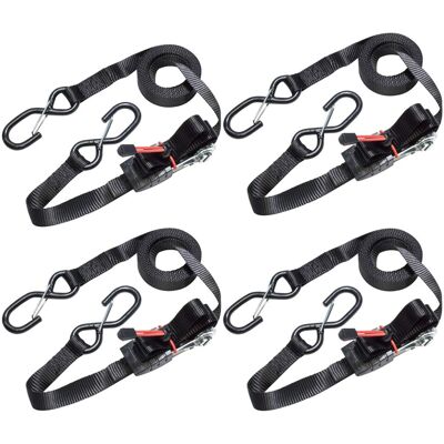Master Lock 3056EURDAT Ratchet Tie Down Strap with S-Hooks, Reflective and Black Master Lock 3056EURDAT Ratchet Tie Down Strap with S-Hooks, Reflective and Black