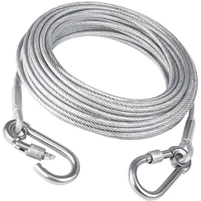 Unbranded Heavy Duty Wire Rope Clothesline Laundry Rope Portable-20M Unbranded Heavy Duty Wire Rope Clothesline Laundry Rope Portable-20M