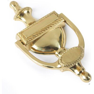 Ironmongery World Georgian URN Door Knocker Polished Brass Ironmongery World Georgian URN Door Knocker Polished Brass