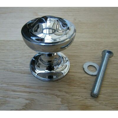 Ironmongery World Victorian Centre Door Knob Polished Chrome Ironmongery World Victorian Centre Door Knob Polished Chrome