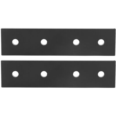 Unbranded Flat Metal Brackets 4 Hole Aluminium Pack Unbranded Flat Metal Brackets 4 Hole Aluminium Pack