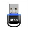 Spactz USB Bluetooth Adapter for Pc USB Bluetooth Dongle 5.3 Wireless Bluetooth Connect