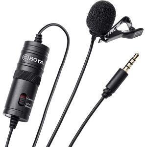 Boya BY-M1 3.5mm Lavalier Condenser Microphone - with AriMic Windscreen Windshie Boya BY-M1 3.5mm Lavalier Condenser Microphone - with AriMic Windscreen Windshie