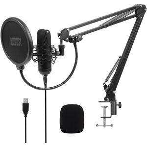 August USB Condenser Studio Microphone Kit Unidirectional Cardioid Mic Package August USB Condenser Studio Microphone Kit Unidirectional Cardioid Mic Package