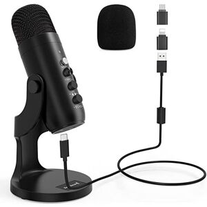 zealsound USB Microphone, Condenser PC Mic, W/Lightning adapter for iPhone zealsound USB Microphone, Condenser PC Mic, W/Lightning adapter for iPhone