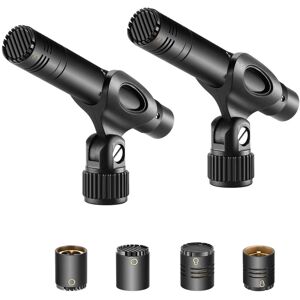 Neewer 2-Pack Pencil Stick Condenser Mic with Interchangeable Omni Cardioid and Neewer 2-Pack Pencil Stick Condenser Mic with Interchangeable Omni Cardioid and
