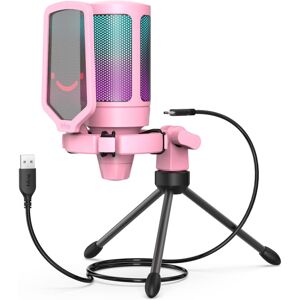 FIFINE Gaming Microphone, USB PC Streaming RGB Condenser Microphone for Video, V FIFINE Gaming Microphone, USB PC Streaming RGB Condenser Microphone for Video, V