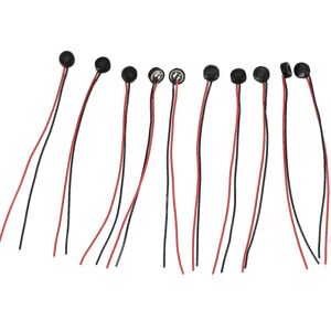 Kikidex (As show, One size) 10pcs Electret Condenser MIC 4mm x 2mm Compatible PC Phone M Kikidex (As show, One size) 10pcs Electret Condenser MIC 4mm x 2mm Compatible PC Phone M