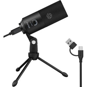 FIFINE USB Microphone, Metal Condenser Recording Microphone for Laptop MAC or Wi FIFINE USB Microphone, Metal Condenser Recording Microphone for Laptop MAC or Wi