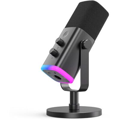 FIFINE XLR/USB Gaming Microphone, Studio Dynamic Streaming Mic, Computer Desktop Stand FIFINE XLR/USB Gaming Microphone, Studio Dynamic Streaming Mic, Computer Desktop Stand