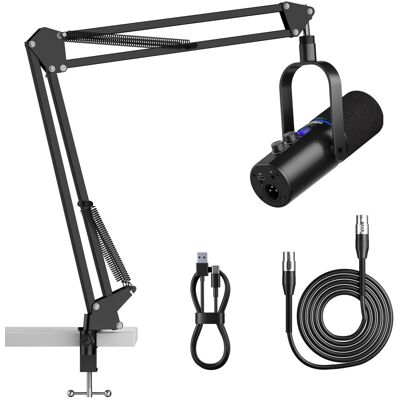 Ortizan XLR/USB Dynamic Microphone, Podcast Microphone, Condenser Micr Ortizan XLR/USB Dynamic Microphone, Podcast Microphone, Condenser Micr