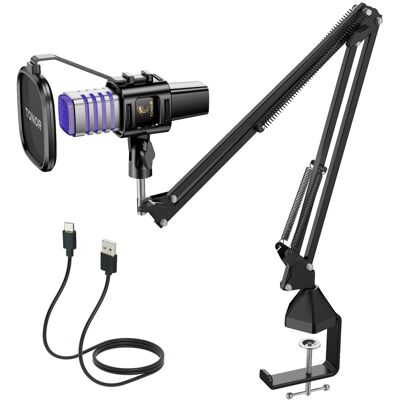 TONOR RGB USB Microphone, Cardioid Condenser Computer Mic, for Confere TONOR RGB USB Microphone, Cardioid Condenser Computer Mic, for Confere