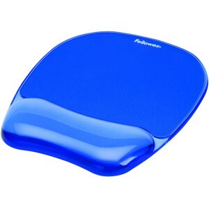 Fellowes Crystals Gel Mouse Pad/Wrist Support - Blue Fellowes Crystals Gel Mouse Pad/Wrist Support - Blue