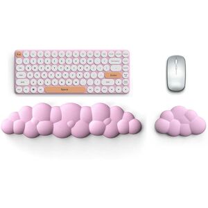 nobrand (Pink) Leather Mouse Pad Ergonomic Memory Foam Keyboard Mat with Wrist Support nobrand (Pink) Leather Mouse Pad Ergonomic Memory Foam Keyboard Mat with Wrist Support