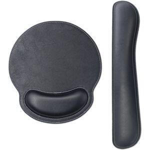 nobrand (black) Leather Mouse Pad Ergonomic Memory Foam Keyboard Mat with Wrist Suppor nobrand (black) Leather Mouse Pad Ergonomic Memory Foam Keyboard Mat with Wrist Suppor