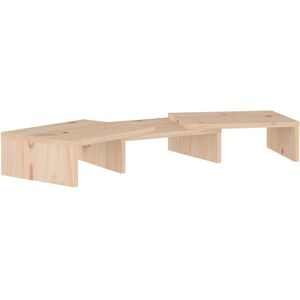 vidaXL Monitor Stand 60x24x10.5 cm Solid Pine - Adjustable & Stylish vidaXL Monitor Stand 60x24x10.5 cm Solid Pine - Adjustable & Stylish