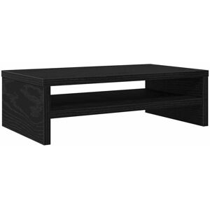 vidaXL Monitor Stand Black Oak 42x24x13 cm Engineered Wood monitor desk mount vidaXL Monitor Stand Black Oak 42x24x13 cm Engineered Wood monitor desk mount