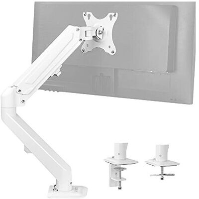 VIVO Monitor Mount - Adjustable 17-27 inch Pneumatic Spring Arm - White VIVO Monitor Mount - Adjustable 17-27 inch Pneumatic Spring Arm - White