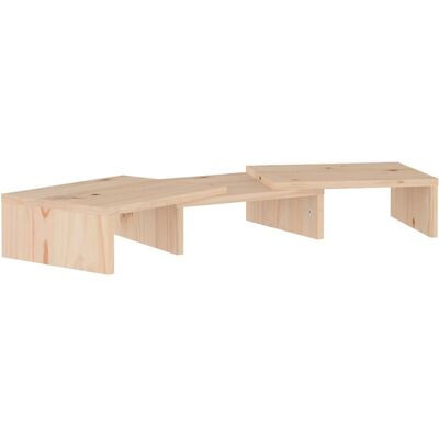 vidaXL Monitor Stand 60x24x10.5 cm Solid Pine - Adjustable & Stylish vidaXL Monitor Stand 60x24x10.5 cm Solid Pine - Adjustable & Stylish