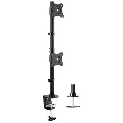 VIVO Dual Monitor Desk Mount Stand with Height Adjustment - Monitor Stand VIVO Dual Monitor Desk Mount Stand with Height Adjustment - Monitor Stand