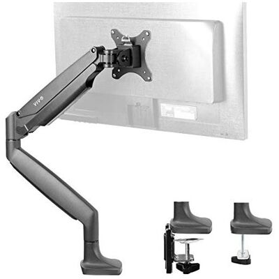 VIVO Premium Aluminum Height Adjustable Monitor Mount - Monitor Mount VIVO Premium Aluminum Height Adjustable Monitor Mount - Monitor Mount