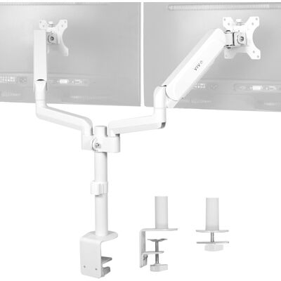 VIVO 17-32 inch Dual Pneumatic Monitor Mount - Heavy Duty VESA Desk Stand VIVO 17-32 inch Dual Pneumatic Monitor Mount - Heavy Duty VESA Desk Stand