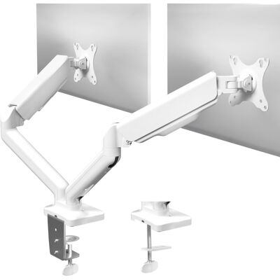 VIVO Dual Monitor Arm - 32" - 198 lb per screen - Desk Mount VIVO Dual Monitor Arm - 32" - 198 lb per screen - Desk Mount
