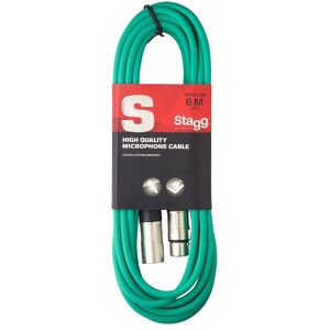 Stagg SMC6CGR High Quality Microphone Cable XLR-XLR Plug 6m - Green Stagg SMC6CGR High Quality Microphone Cable XLR-XLR Plug 6m - Green