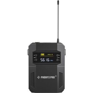 Phenyx Pro PTU-52 Wireless UHF BodyPack Transmitter with 3-Pin XLR Jack & Select Phenyx Pro PTU-52 Wireless UHF BodyPack Transmitter with 3-Pin XLR Jack & Select