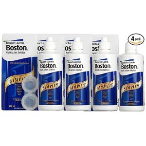 Bausch+Lomb Boston Simplus Multi-Action Solution, 4x 120ml Contact Lens Solution Rigid Gas P Bausch+Lomb Boston Simplus Multi-Action Solution, 4x 120ml Contact Lens Solution Rigid Gas P