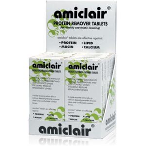 Amiclair Weekly Enzymatic Protein Remover Contact Lens Cleaning Tablets (Refill Pack 24 T Amiclair Weekly Enzymatic Protein Remover Contact Lens Cleaning Tablets (Refill Pack 24 T