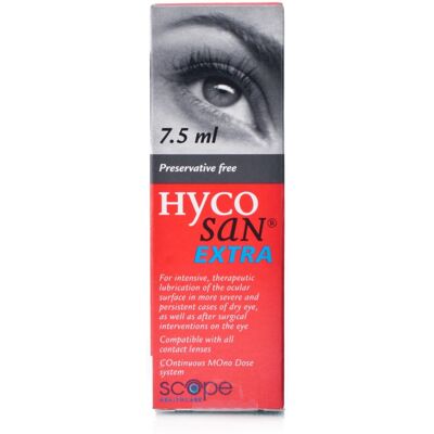 Hycosan Extra 7.5ml Eye Drops - Severe Dry Eye Relief Hycosan Extra 7.5ml Eye Drops - Severe Dry Eye Relief