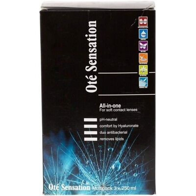 Ote (Ote) Sensation All-in-One - Soft Lens Solution Multipack 3 x250ml Ote (Ote) Sensation All-in-One - Soft Lens Solution Multipack 3 x250ml