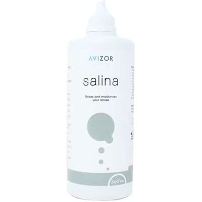 Avizor - Saline Solution - 500ml - White - Contact Lens Solution Avizor - Saline Solution - 500ml - White - Contact Lens Solution